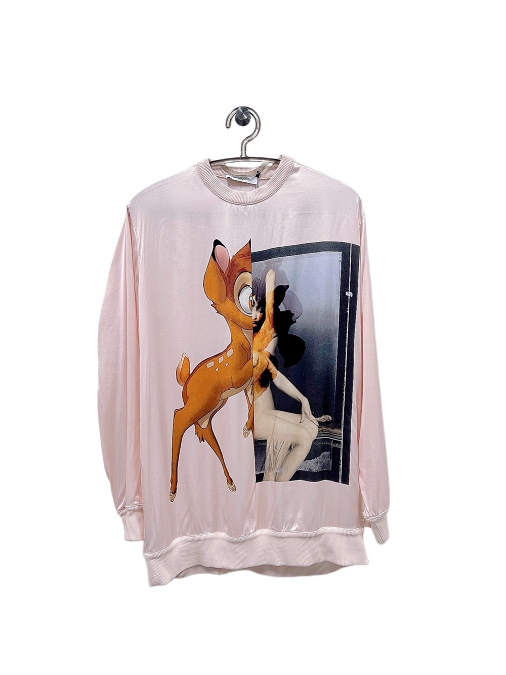 🚩steal Givenchy Pale Pink Ribbed-Neck Sweater